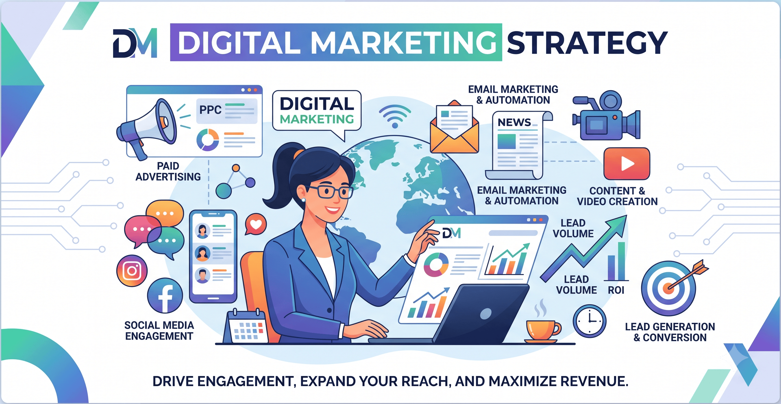 Digital Marketing illustration