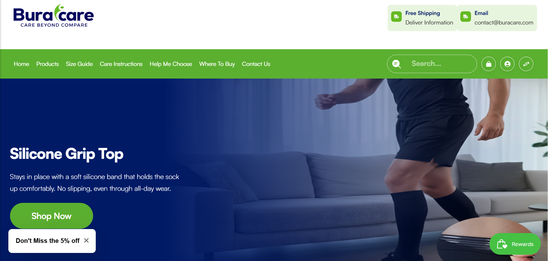 Buracare website screenshot