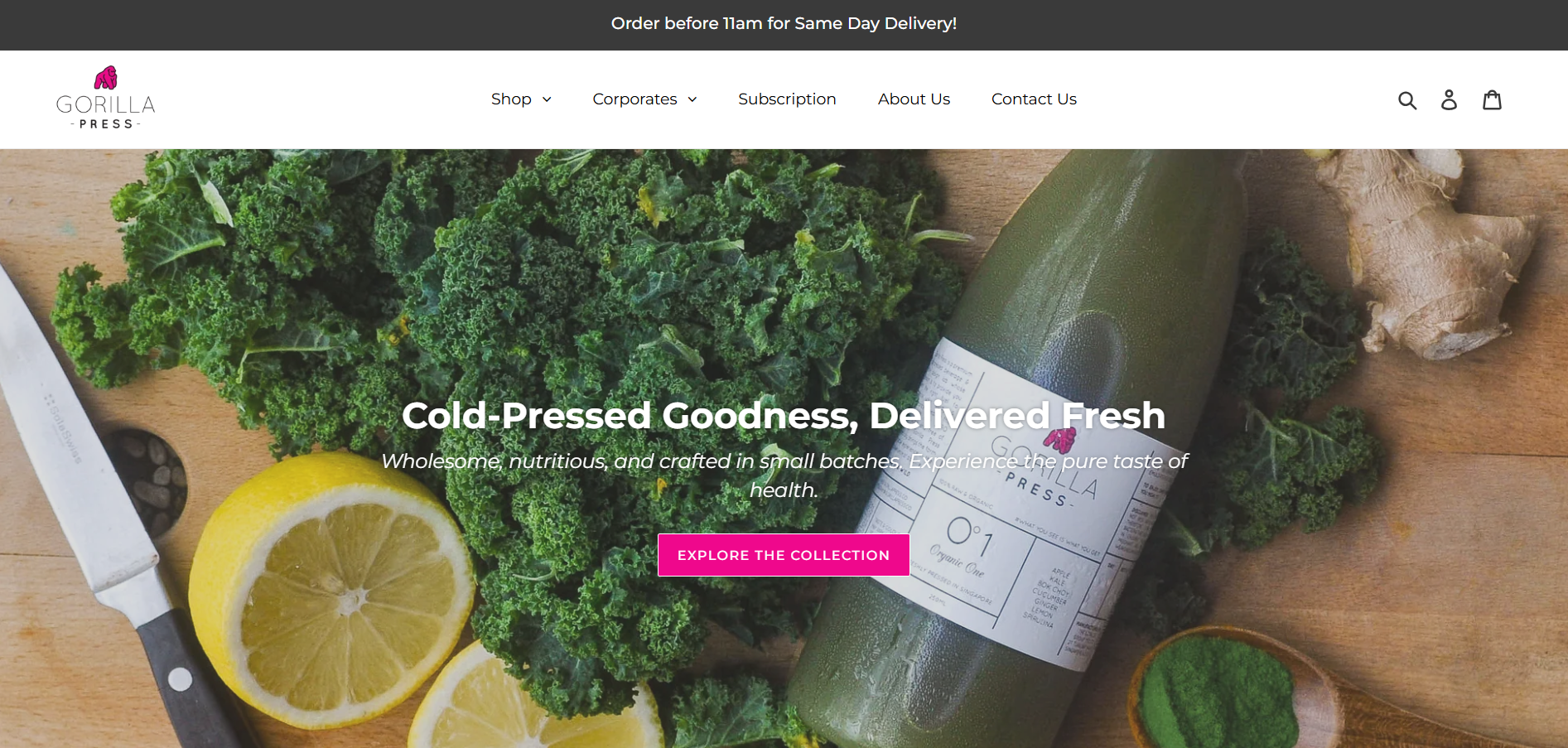 Gorilla Press website screenshot